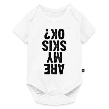 Sind meine Skier ok Skifahren Skifahrer Ski Winter Sport Ski - Baby Premium Kurzarmbody - Weiß - Vorne