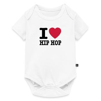 I love hiphop / I heart hiphop - Baby Premium short-sleeve bodysuit - white - Front