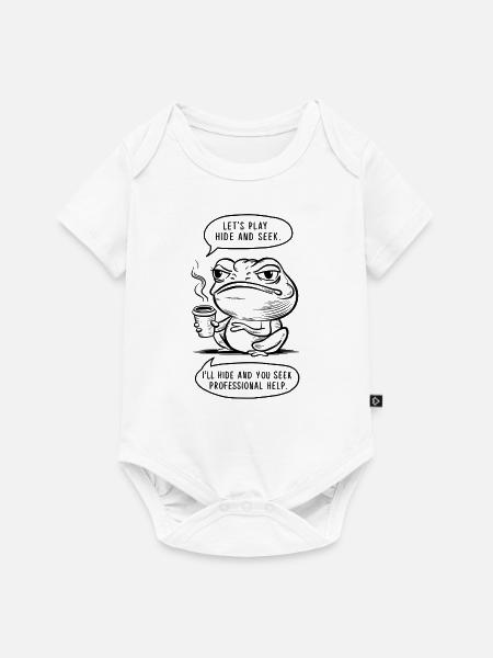 Hide and seek - Baby Premium Kurzarmbody - Weiß