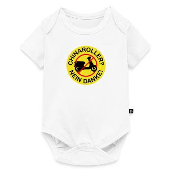 Chinaroller? Nein Danke! (3-farbig) - Baby Premium Kurzarmbody - Weiß - Vorne