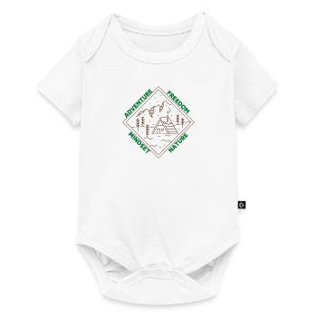 Adventure - Freedom - Mindset - Nature - Life - Baby Premium short-sleeve bodysuit - white - Front