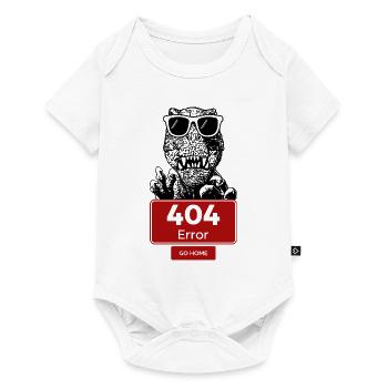 Dinosaurs and the internet - Baby Premium short-sleeve bodysuit - white - Front