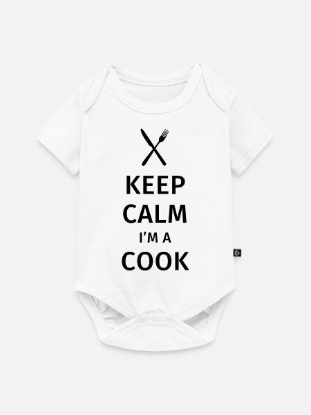 Keep Calm I'm a Cook - Baby Premium Kurzarmbody - Weiß