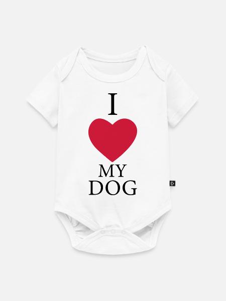 I love my dog - Baby Premium short-sleeve bodysuit - white