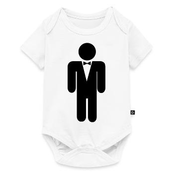 Bräutigam - Baby Premium Kurzarmbody - Weiß - Vorne