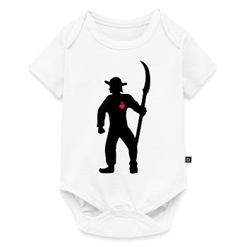 dessin chouan de Vendée symbole vendéen - Body à manches courtes Premium Bébé - blanc - Devant