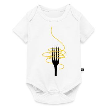 Fourchette aux spaghettis - Body à manches courtes Premium Bébé - blanc - Devant