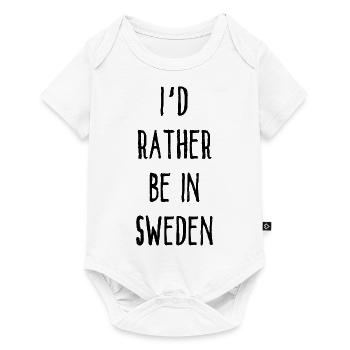 Je préfère être en Suède - Schweden - Sverige - Body à manches courtes Premium Bébé - blanc - Devant