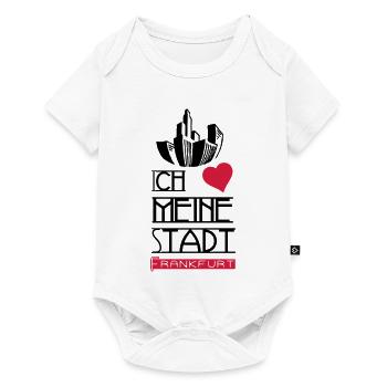 Stadt Liebe Frankfurt Geschenk - Baby Premium Kurzarmbody - Weiß - Vorne