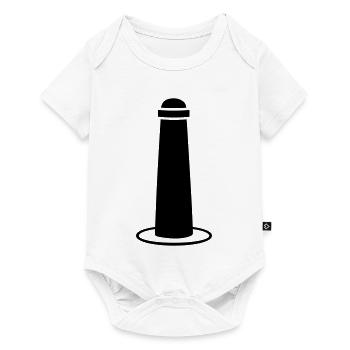 Straßenpoller - Baby Premium Kurzarmbody - Weiß - Vorne
