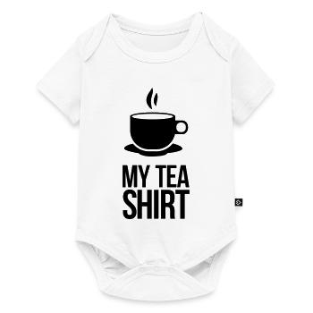 tea shirt - Baby Premium short-sleeve bodysuit - white - Front