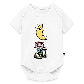 Charly and the Moon - Baby Premium short-sleeve bodysuit - white - Front