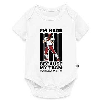 American Football Player Joke - Baby Premium short-sleeve bodysuit - white - Front