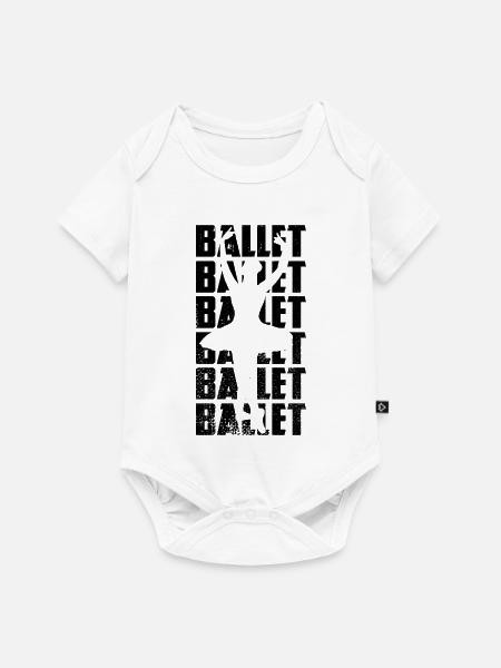 Ballett - Baby Premium Kurzarmbody - Weiß
