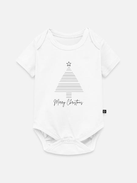 Tannenbaum Weihnachten - Baby Premium Kurzarmbody - Weiß