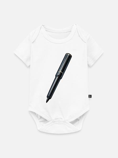 Eyeliner - Baby Premium Kurzarmbody - Weiß