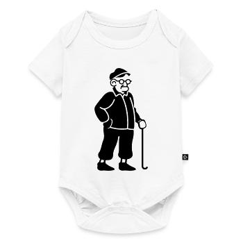 Alter Opa - Baby Premium Kurzarmbody - Weiß - Vorne