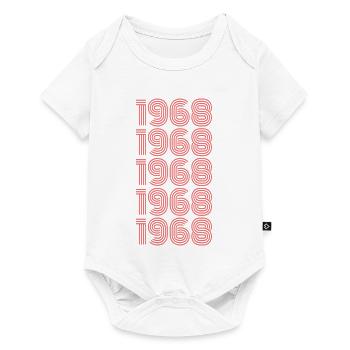1968 - Baby Premium Kurzarmbody - Weiß - Vorne