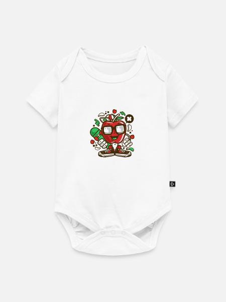 Apple Schlittschuhläufer - Baby Premium Kurzarmbody - Weiß
