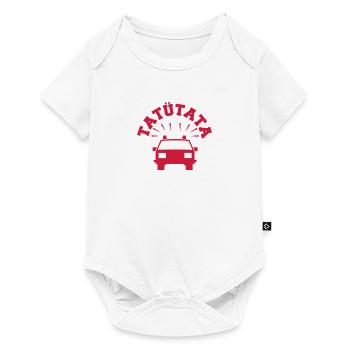 Polizei - Baby Premium Kurzarmbody - Weiß - Vorne