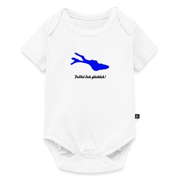 Paddel dich glücklich schwarz 18 11 2013 - Baby Premium Kurzarmbody - Weiß - Vorne