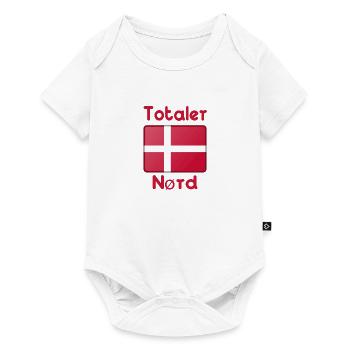 Totaler Dänemark Nerd - Baby Premium Kurzarmbody - Weiß - Vorne