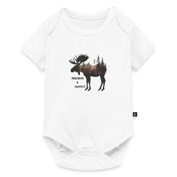 Preserve & Protect Moose Moose Forest Animal - Baby Premium short-sleeve bodysuit - white - Front
