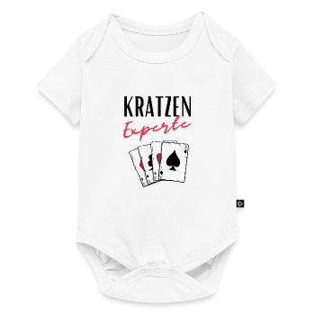 Scratching expert - Baby Premium short-sleeve bodysuit - white - Front