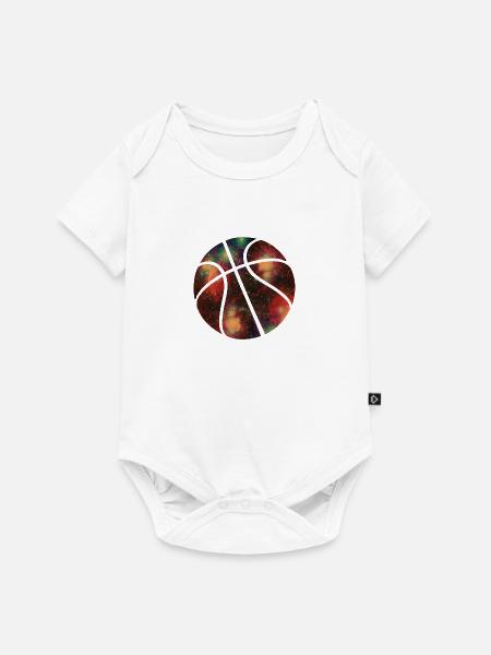 basketball galaxy - Baby Premium Kurzarmbody - Weiß