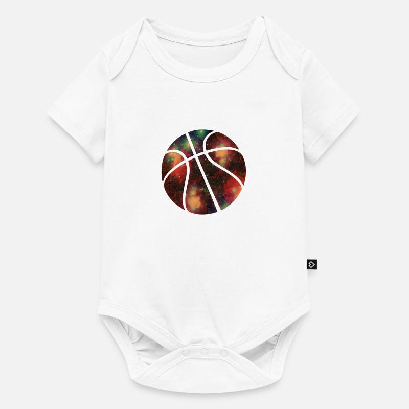 basketball galaxy - Body à manches courtes Premium Bébé - blanc