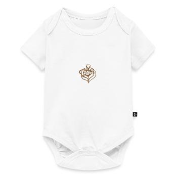Kaffee - Baby Premium Kurzarmbody - Weiß - Vorne