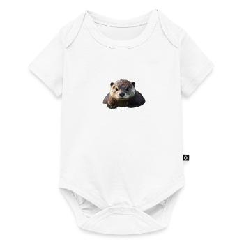Loutre Mignonne - Body à manches courtes Premium Bébé - blanc - Devant