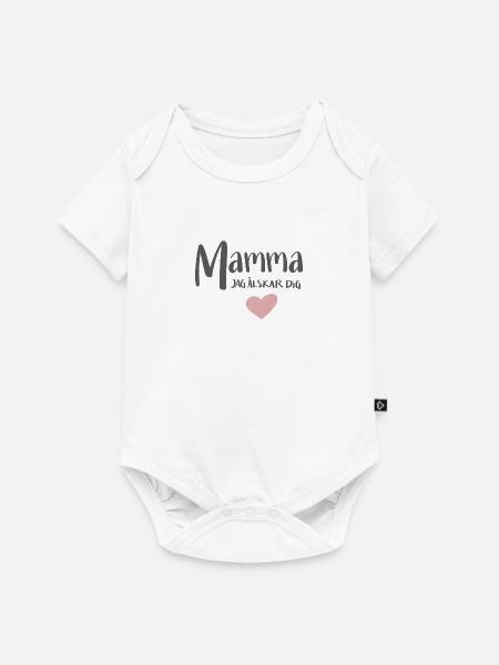 Mamma Jag älskar dig - Baby Premium kortärmad bodysuit - vit