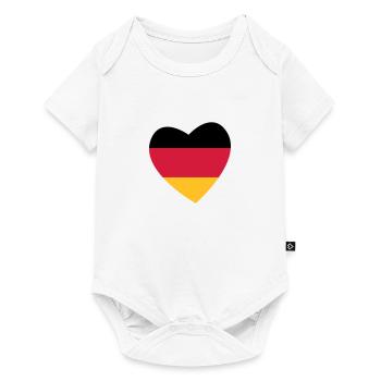 Heart germany - Baby Premium short-sleeve bodysuit - white - Front