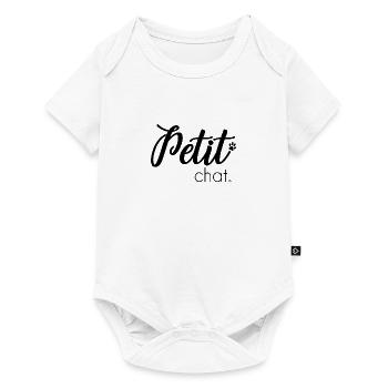 Petit chat - Body à manches courtes Premium Bébé - blanc - Devant