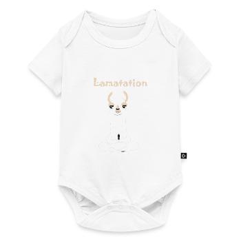 Llama alpaca - Baby Premium short-sleeve bodysuit - white - Front