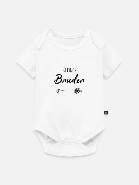 Kleiner Bruder - Brüder - Partnerlook - Baby Premium Kurzarmbody - Weiß