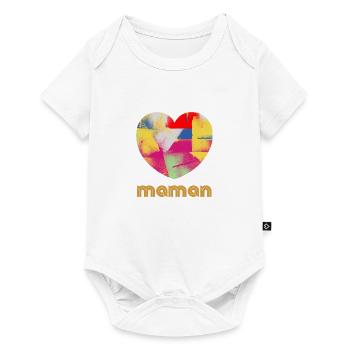 Maman - cadeau fête des mères - Body à manches courtes Premium Bébé - blanc - Devant
