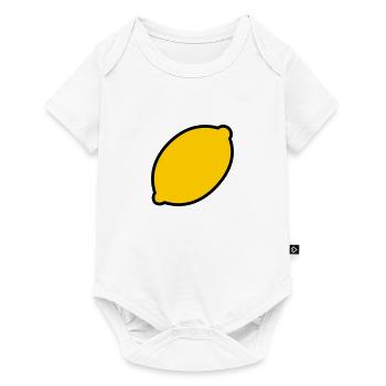 Zitrone - Baby Premium Kurzarmbody - Weiß - Vorne