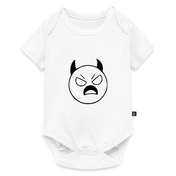 Emoji Sketch Devil Evil Black - Baby Premium short-sleeve bodysuit - white - Front