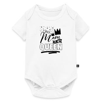 My Mom is My Queen - Baby Premium short-sleeve bodysuit - white - Front