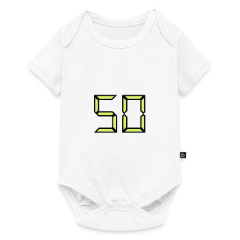 50. 50 YEARS. 50th ANNIVERSARY. BIRTHDAY 50 YEARS. - Baby Premium short-sleeve bodysuit - white - Front