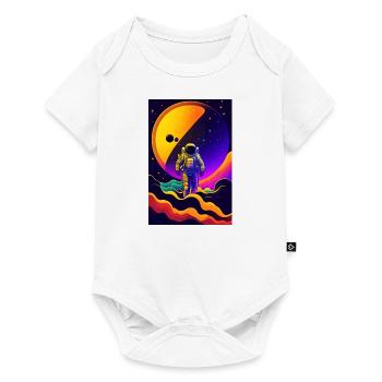 Walking in the galaxy - Body à manches courtes Premium Bébé - blanc - Devant