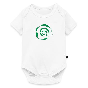 grüne Spirale - Baby Premium Kurzarmbody - Weiß - Vorne