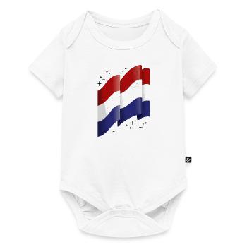 Drapeau des Pays-Bas Hollande Drapeau néerlandais - Body à manches courtes Premium Bébé - blanc - Devant
