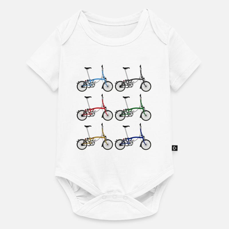 Vélos Brompton - Body à manches courtes Premium Bébé - blanc