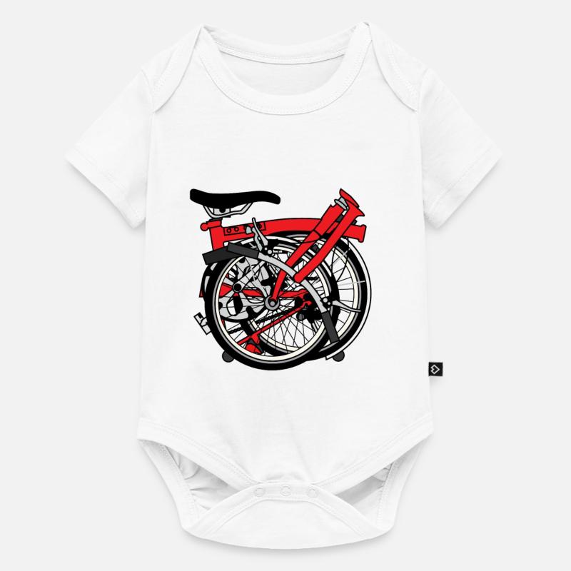 Brompton Bicycle prêt à être transporté. - Body à manches courtes Premium Bébé - blanc