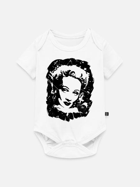 Marlene Dietrich - Baby Premium Kurzarmbody - Weiß