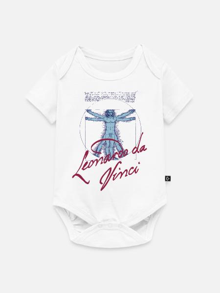 LEONARDO DA VINCI - Baby Premium Kurzarmbody - Weiß
