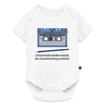 Unsere Kinder verstehen niemals den Zusammenhang! - Baby Premium Kurzarmbody - Weiß - Vorne